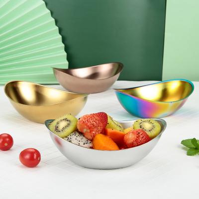 China Stainless Steel Disposable Mixing Bowl Kitchen Kitchen Salad Bowl Home Food Storage Bowl Set for sale