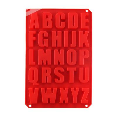 China Viable Alphabet Number Silicone Mold For Chocolate Cake Mold for sale