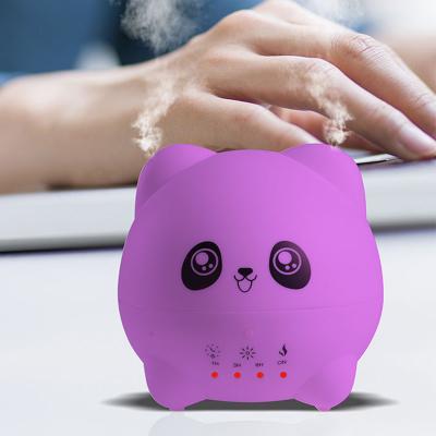 China Home Decoration Cartoon Panda Aroma Diffuser Touch Control Water Full Auto Power-Up Can Automatically Change Color for sale