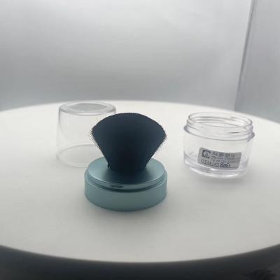 China New Hot Sales Packaging Empty Cosmetic Jar Powder Brush Powder Container Jar Brush With Mirror for sale