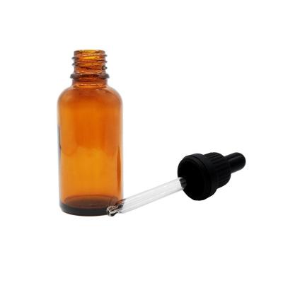 China Chemical 60ml Amber Glass Dropper Bottle With 2 Dropper Funnels Suitable For Essential Oils for sale