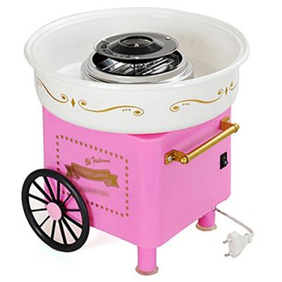 China Mini Marshmallow Machine Household Marshmallow Machine Retro Easy Clean Home Pink Cute Trolley for sale