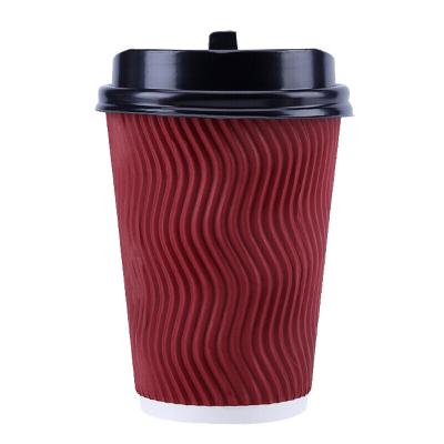 China Recycled Materials Spots Drink Paper Cup 9oz Wholesale Disposable Hot Coffee Cup Custom Printed Logo for sale