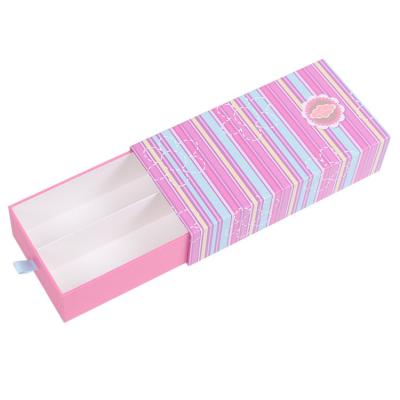 China Recyclable Custom Rainbow Sliding Drawout Box Jewelry Drawer Box for sale