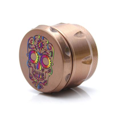 China 2021 Gorgeous Flame Smoking Herb Grinder 40mm Zinc Alloy Tobacco Grinder Smoke Shop Supplies 4 Layers Grinder for sale