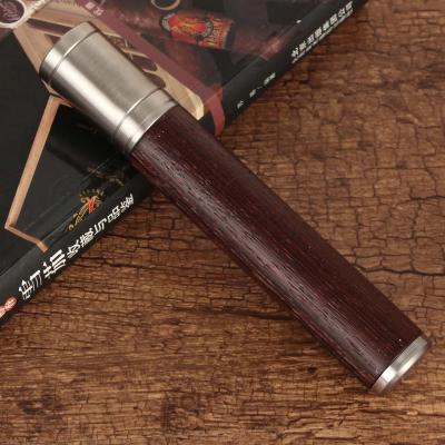 China Wholesale Custom Smoking Aluminum Tube Cedar Veneer Aluminum Cigar Spanish Cigar Tubes for sale