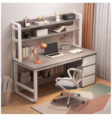 China Fancy Computer Desk Bedroom Computer Desk Built-in Bookshelf Extendable Computer Desk Bookshelf Floor Office Computer Sitting Desk for sale