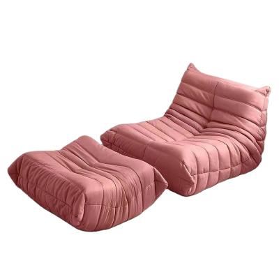 China Modular High End Upholstered Living Room Lounge Floor Recliner Sofa Lazy Sofas Fabric Corner Tatami Indoor Relaxing Recliner for sale