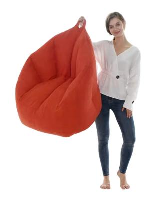 China Modular Bean Bag Chair Living Room Furniture Cotton Fabric Sling Chair Minimalist Sofa Chair for sale