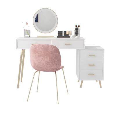 China Nordic Modular White Dresser Girl's Dresser Bedroom Creative Home Dresser With Makeup Mirror for sale