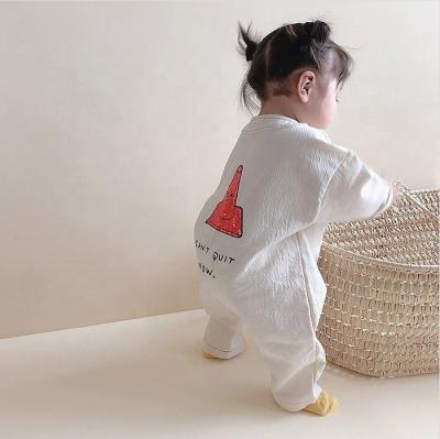 China Baby Boy Breathble Button Cozy Romper Overalls One Piece Jumpsuit for sale