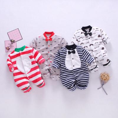 China Wholesale Thick Cozy Breathble Cozy Overall Winter Overalls Baby Clothes Warm Rompers for sale