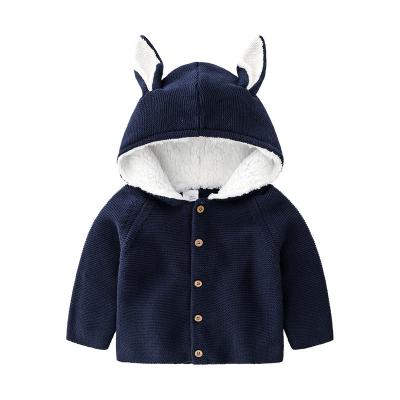 China 2021 Infant Sweater Baby Romper Breathable Wholesale Clothing Ins Autumn Baby Long Sleeve Hooded for sale