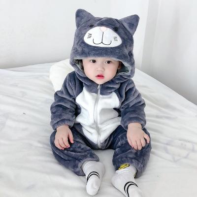 China Breathble Baby Rompers Winter Fleece Jumpsuit Cozy Jumpsuit Infant Boys Girls for sale