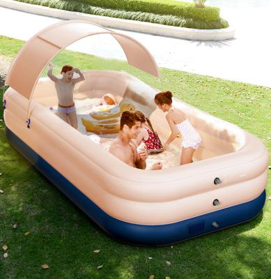 China Customized Home Backyard Normal Inflatable Celebrity Inflatable Pool Adults Pool Lounge Kids Pools Family Inflatable Pool for sale