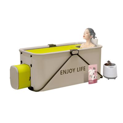 China Sustainable Hot Selling Convenient Adult Plastic PVC Folding Movable Bathtub Eco-Friendly for sale