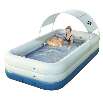 China 2022 Best Selling Customized Logo Plastic Inflatable Large Family Swimming Pools Design Private Swimming Pool for sale