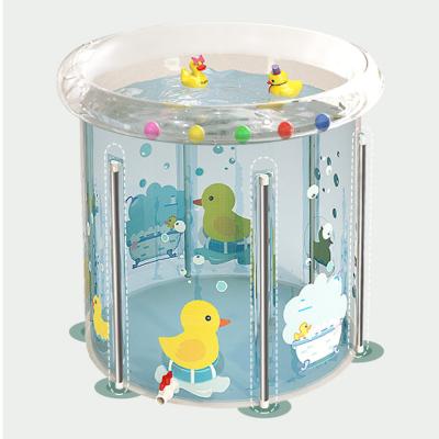 China Viable Hot Sale Custom Amazon PVC Indoor Portable Baby Bath Tub Set for sale