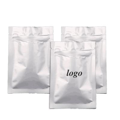 China Moisture Proof Zip Lock Bag Ready To Ship Different Sizes Food Grade 3 Side Seal Aluminum PE Engraving Printing Promotion Customize Logo for sale