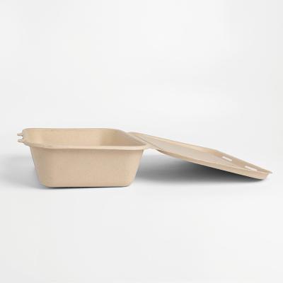 China 100% Recyclable Biodegradable Leakproof Disposable Bagasse Pulp Bowl With Lid for sale