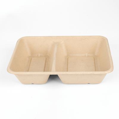 China High Quality Recyclable Sugar Cane Waterproof Greaseproof Thickened Disposable Box for sale