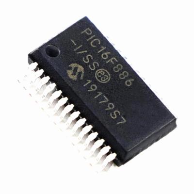 China Microcontroller IC chip PIC16F886-I/SP PIC16F886-I/SO PIC16F886-I/ML IC MCU 8BIT 14KB standard original FLASH 28SOIC for sale