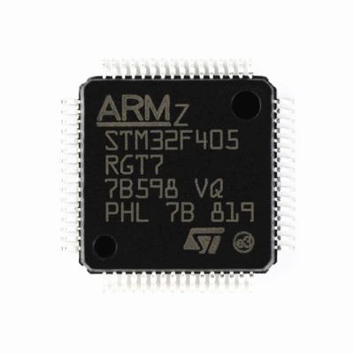 China Microcontroller IC chip STM32F405RGT7 STM32F405ZGT7 STM32F405VGT7TR IC MCU 32BIT 1MB standard original FLASH 64LQFP for sale