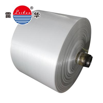 China Moisture Proof Tubular Type 100% Plastic PP Woven Fabric Roll Woven Bag Roll zu verkaufen