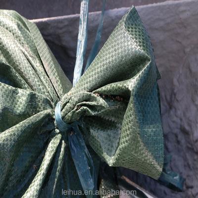 China Shock Resistance China Supply PP Woven Military Green Sand Bag With Built In Ties for sale