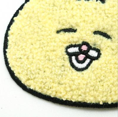 China Hot Selling Promotion 3D Custom Embroidered Chenille Patches Woven Key Chain Iron On Patches For Apparel for sale