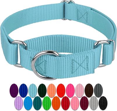 China Durable Soft Neoprene Padded Adjustable Breathable Nylon Dog Collars For Small Medium Large Dogs for sale