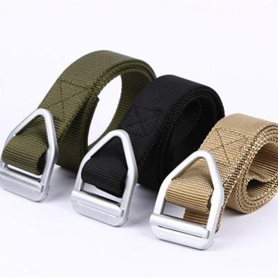 China Nylon+Metal Army Tactical Belt Outdoor Woven Nylon Stretch Increasing Belt Fashion Belt for sale