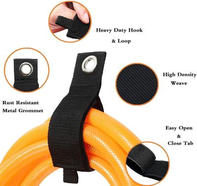 China Custom Viable Logo Webbing Oraganization Heavy Duty pp Rope Wraps Buckle Cable Straps For Garage for sale