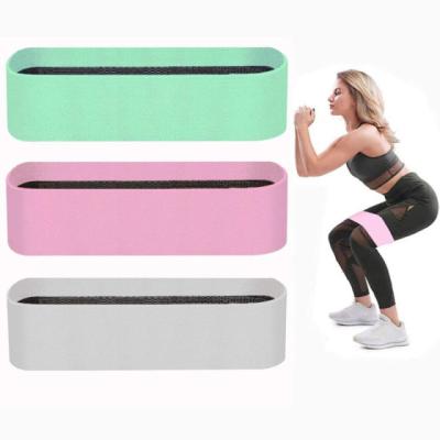 China : Yoga Home Custom Hip Workout Loop Logo Gym Fabric Fitness Resist Exercise Fitness Bands Elastic Resistance for sale