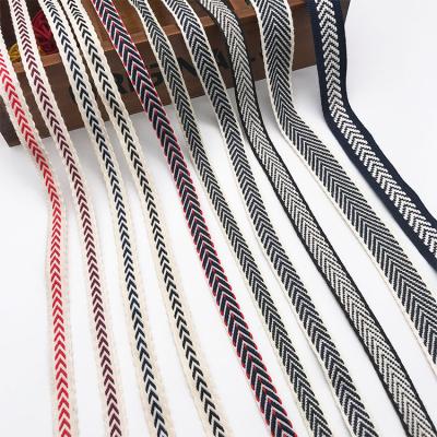 China High tenacity lace polyester plain weave webbing 1 inch webbing webbing cotton tape herringbone webbing for garment for sale