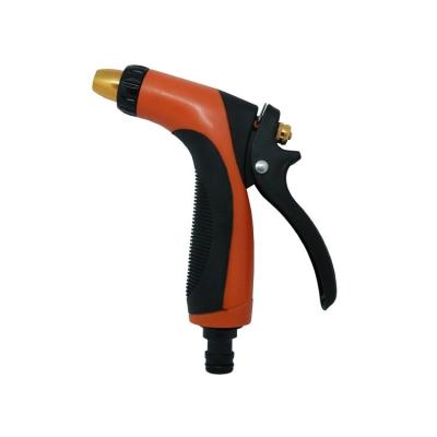 China Variable Spray Patterns Double Color Adhesive Coated Plastic Adjustable Water Gun Gun For Irrigation And Cleaning Gardens And Lawns for sale