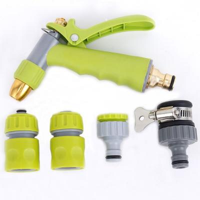 China Variable spray patterns combine coated glue gun with adjustable water gun for garden and lawn suit irrigation and cleaning for sale