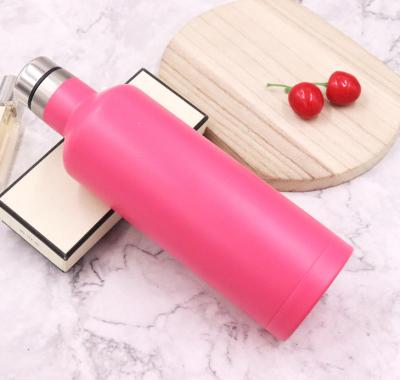 China Stainless Steel 18OZ Insulated Empty Wine Flask Double Wall Sustainable Thermal Water Bottle for sale