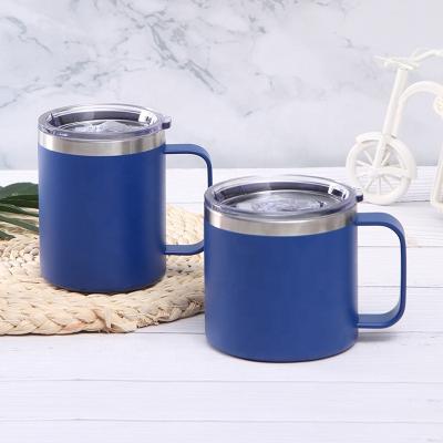 China 2021 Custom Double Vacuum Coffee Wine Mug Thermos Tumbler Metal Viable Outdoor Wall Insulated Steel Portable Mug for sale