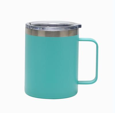 China Viable Wholesale Personalized Custom Logo Coffee Camping Mug Wine Handle Stainless Steel Mug Tumbler for sale