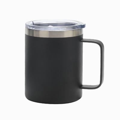 China Viable Popular Food Grade Black 12oz Stainless Steel Vacuum Coffee Sublimation Insulated Wine Tumbler for sale