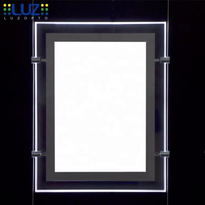 China Direct selling crystal acrylic frame led advertising A1 A2 A3 A4 or light box windows viewfinder custom for sale