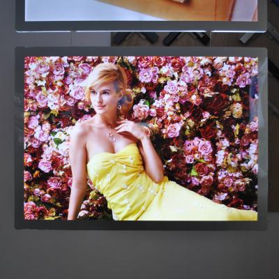 China Easy To Change Picture Super Slim Crystal Led Billboard LED Crystal Light Box Factory Size Custom Poster Light Box for sale