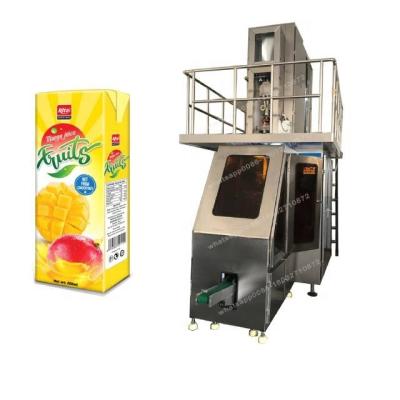 China 125ml mango and apple food drink liquid filling and sealing machine for sale