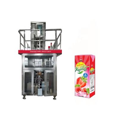 China Automatic Food Carton Box Packing Machine 125ML Milk Aseptic Sealing Machine For Juice for sale