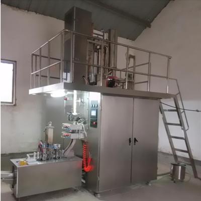 China Beverage Factory Supplier Juice/Tea/Wine 2200bph Water Brick Shaped PRISMA Shaped Automatic Filling Sealing Machine for sale