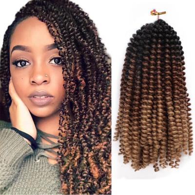 China HOT wholesale synthetic hair pre stretched orange Senegalese t33 350 ombre price 301 crochet braiding loose curly wig spring twist hair for sale