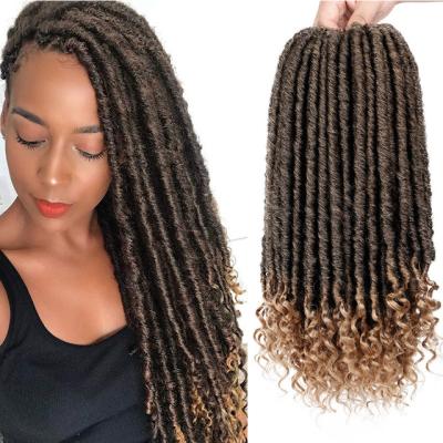 China Wholesale NU synthetic soft bohemian hair ombre most popular 20 inch natural black goddess twist braids boho faux locs price in kenya for sale