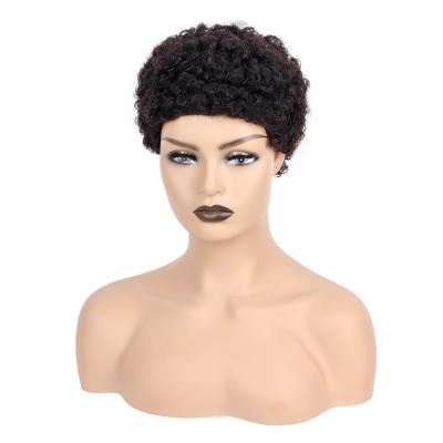 China Afro Wave Drop Shipping New Short Hair Wig Machine Afro Curly Curly Wig For Black Women Hair Wig for sale