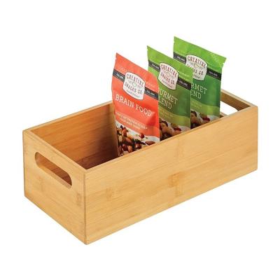 China China Customized Amazon Hot Sales Products Wholesale Natural Bamboo Food Candy Snacks Storage Box for sale